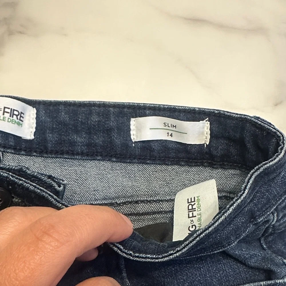 Ring of Fire Dark Blue Skinny Jeans